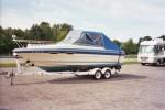 Bimini Top and Two Piece Windshield with Side Windows and Custom Aft Cover