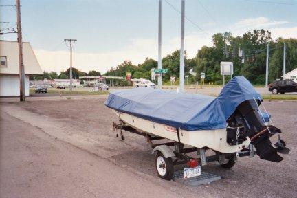 Boston Whaler Over the Motor Mooring Cover