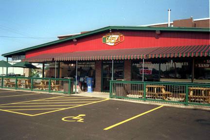 Custom Commercial Awnings (customers stay in the shade)