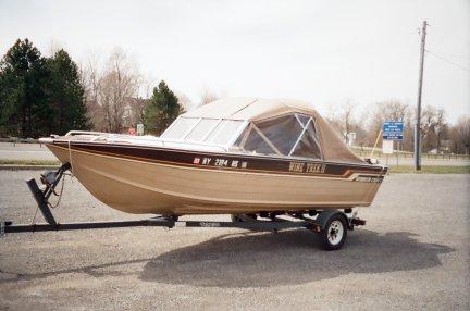 Navy Top with Side Windows and Aft Cover