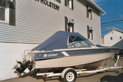 High Profile Navy Top with SIde Windows & Aft Cover