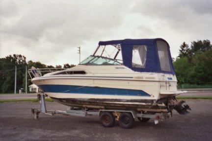 Bimini Top with 3 Piece Windshield Including Side Windows and Complete Camper back